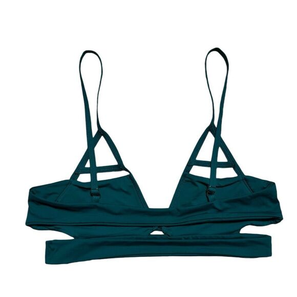 Tavik Swimwear Dark Teal Green Double Lined Bikini Top - Picture 6 of 11